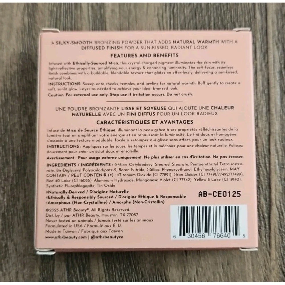 ĀTHR Beauty Ethereal Diffused Reflections Bronzing Powder 8g Cruelty-Free Vegan